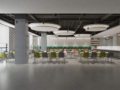 工业风loft自助餐厅