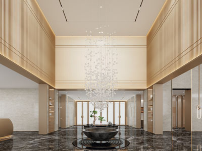 新中式大堂前台接待