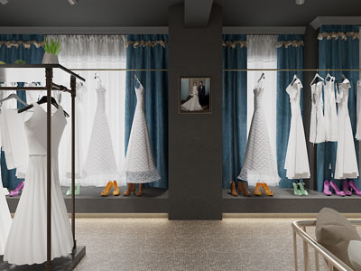 现代婚纱专卖店