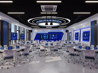 现代电脑培训教室 多媒体教室