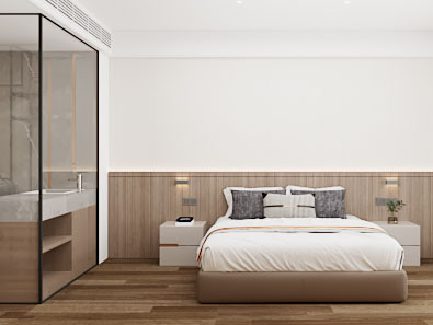 现代酒店客房3d模型 现代酒店客房