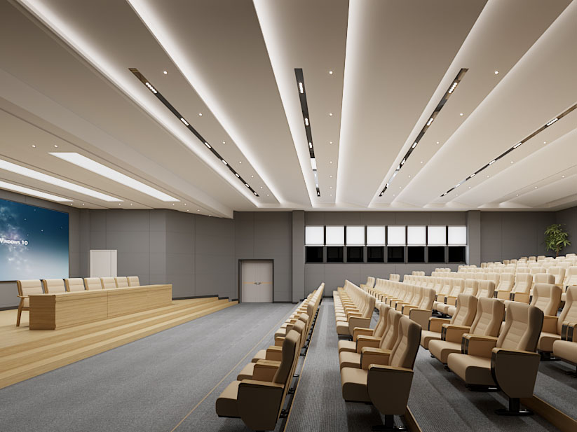 现代会议室 报告厅3d模型 现代会议室 报告厅