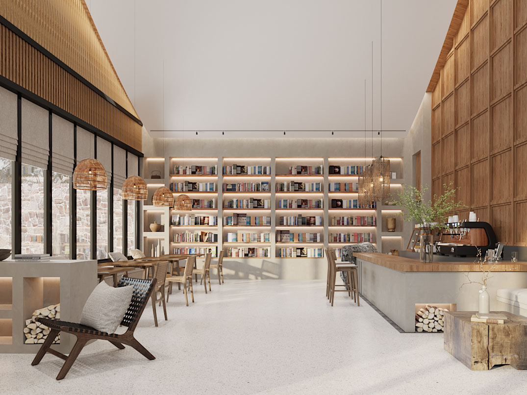 侘寂风书吧 阅览室 图书馆