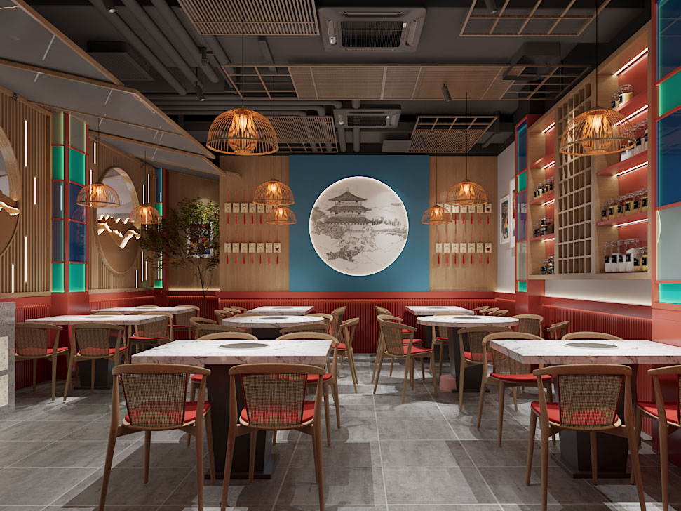 新中式饭店餐馆