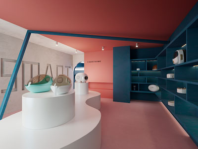 现代多巴胺智能机器人展厅展览3d模型 现代多巴胺智能机器人展厅展览