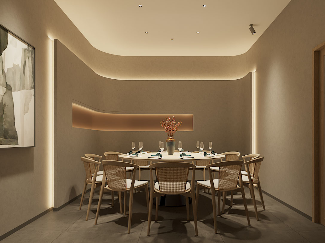 侘寂风酒店包厢包间