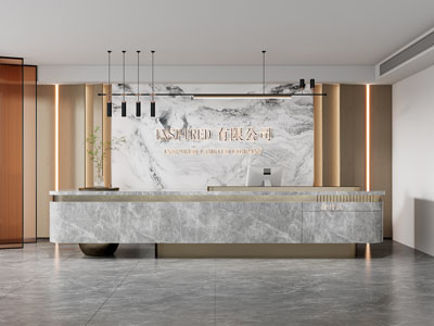 现代公司大堂前台接待