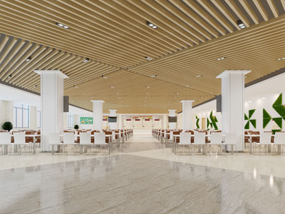 现代食堂 职工饭店餐馆3d模型 现代食堂 职工饭店餐馆