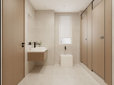 现代公共卫生间 洗手间