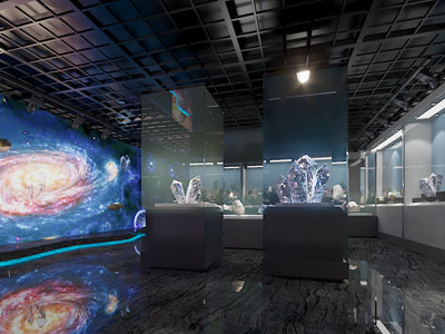 现代地质博物馆 展厅展览3d模型 现代地质博物馆 展厅展览