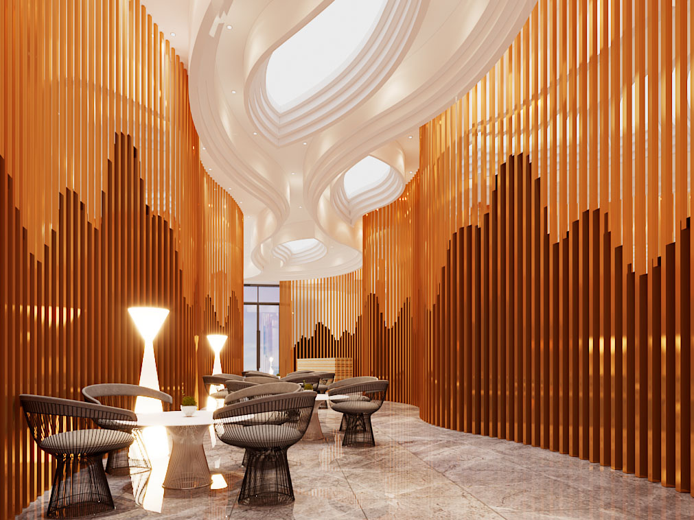 新中式大堂接待区