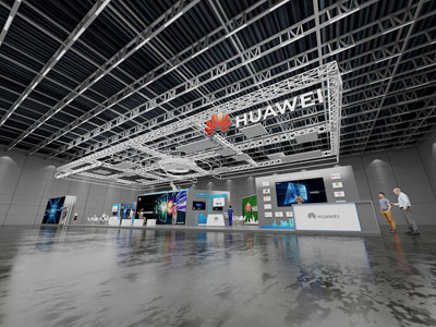 工业风loft华为展厅展览