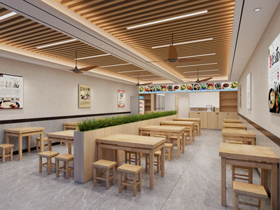 现代饭店餐馆3d模型 现代饭店餐馆