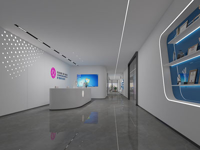 现代公司前台接待