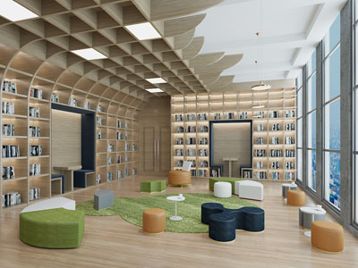 现代幼儿阅览室 图书馆