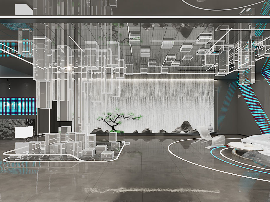 新中式大堂前台接待