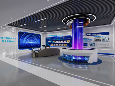 现代企业展厅展览3d模型 现代企业展厅展览