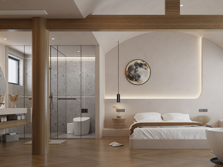 新中式酒店客房