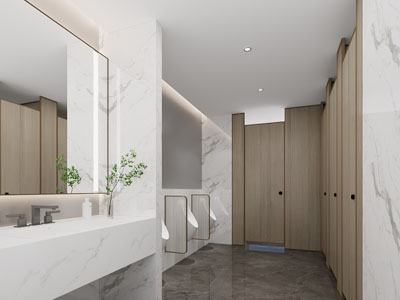 现代公共卫生间 洗手间