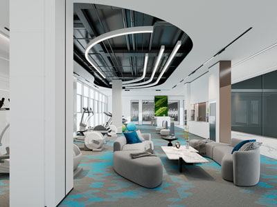 工业风loft休闲区 茶水间