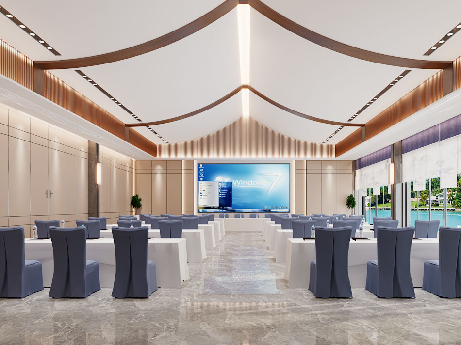 现代报告厅 会议室3d模型 现代报告厅 会议室