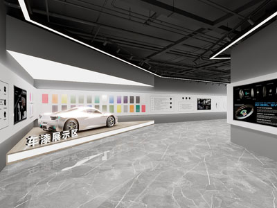 现代汽车工艺展厅展览3d模型 现代汽车工艺展厅展览