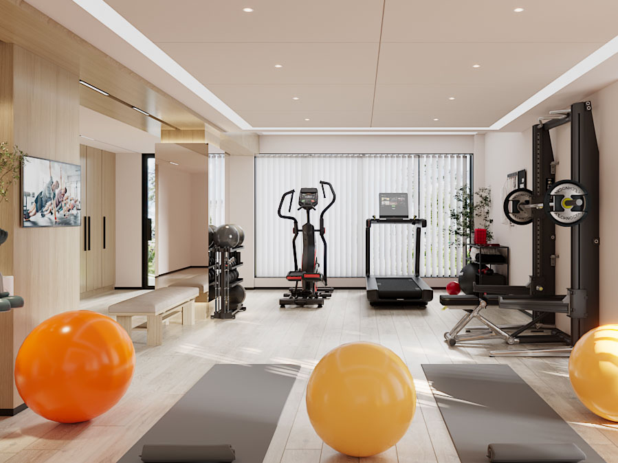 现代健身休闲室