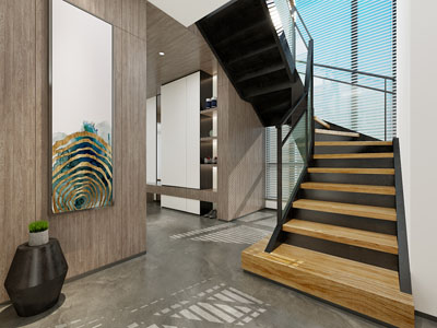 现代楼梯间