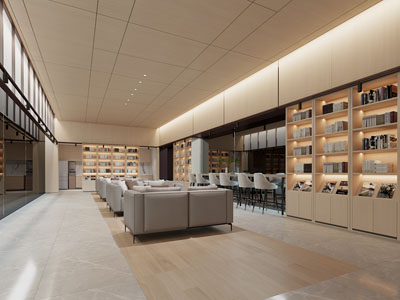 现代书吧 图书馆 阅览室