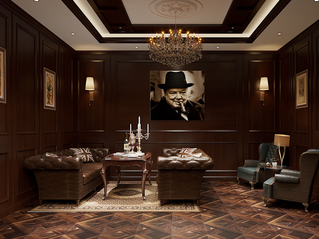 美式怀旧复古剧本杀包房