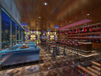 美式酒吧3d模型 美式酒吧