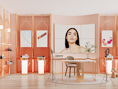 现代轻奢直播室3d模型 现代轻奢直播室