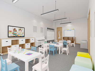 现代幼儿园活动教室3d模型 现代幼儿园活动教室