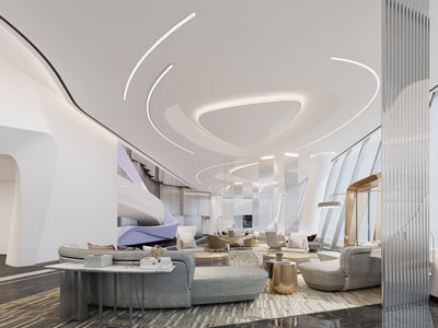 现代售楼处洽谈区 接待区3d模型 现代售楼处洽谈区 接待区