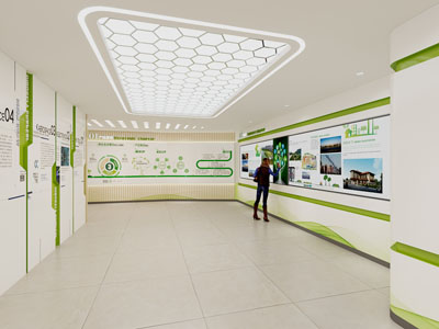 现代展厅展览3d模型 现代展厅展览