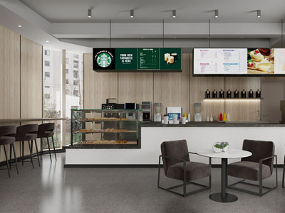 现代咖啡馆 咖啡厅3d模型 现代咖啡馆 咖啡厅