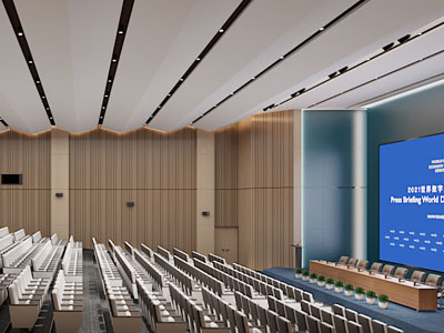 现代报告厅 会议室3d模型 现代报告厅 会议室