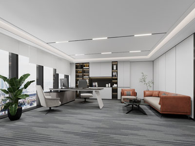 现代董事长 总经理办公室3d模型 现代董事长 总经理办公室