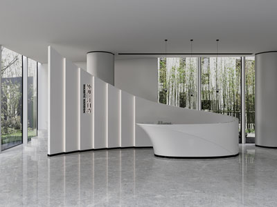 现代售楼处大堂前台接待3d模型 现代售楼处大堂前台接待