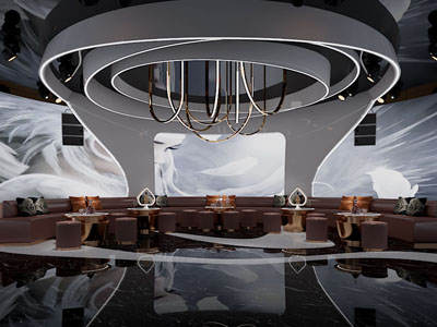 后现代KTV包房3d模型 后现代KTV包房