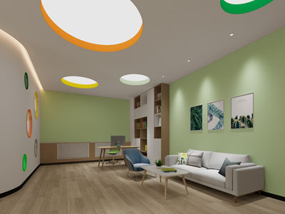 北欧心理咨询室3d模型 北欧心理咨询室