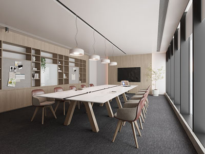 现代会议室3d模型 现代会议室