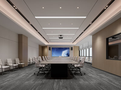 现代会议室3d模型 现代会议室