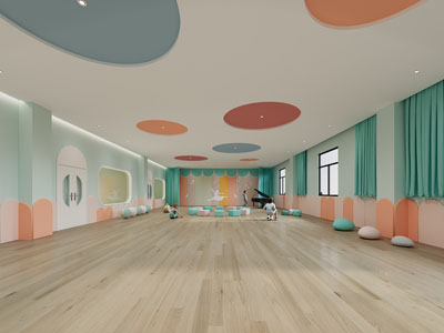 现代幼儿园音乐活动教室3d模型 现代幼儿园音乐活动教室
