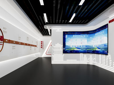 现代展厅展览3d模型 现代展厅展览