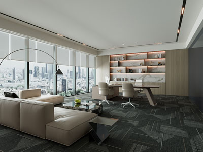 现代董事长 总经理办公室3d模型 现代董事长 总经理办公室