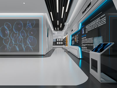 现代科技展厅展览3d模型 现代科技展厅展览