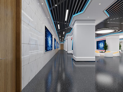 现代联通展厅展览3d模型 现代联通展厅展览