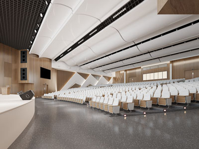 现代报告厅 会议室3d模型 现代报告厅 会议室