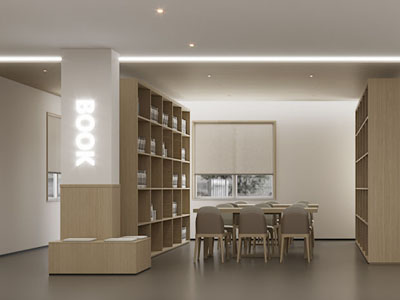 现代书吧 阅览室 图书馆3d模型 现代书吧 阅览室 图书馆